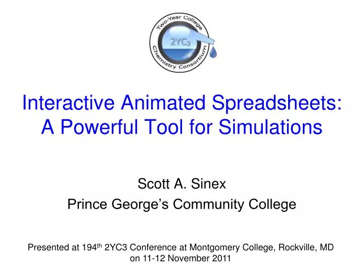 interactive animated spreadsheets a powerful tool for simulations