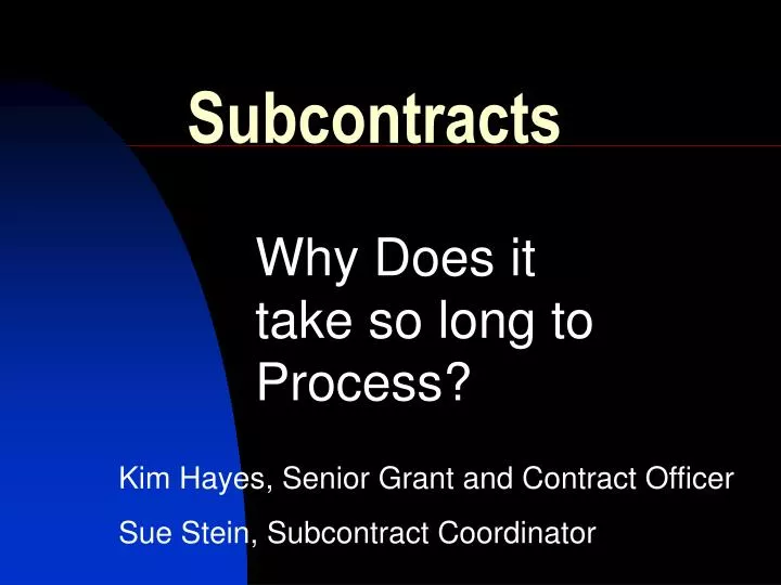 subcontracts