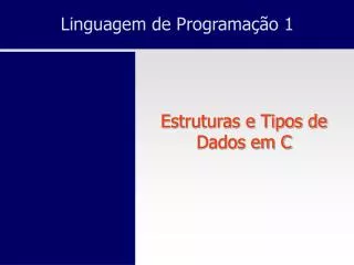 linguagem de programa o 1