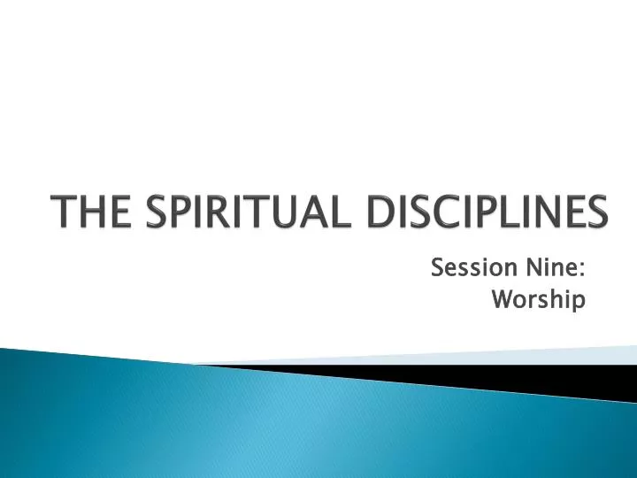the spiritual disciplines