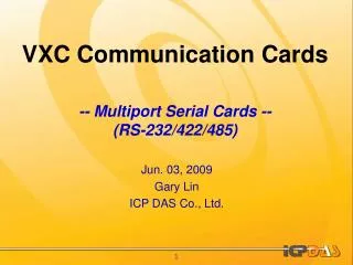 VXC Communication Cards