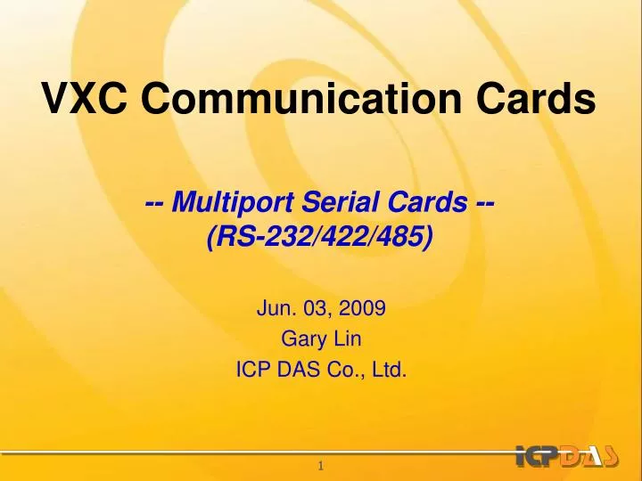 vxc communication cards