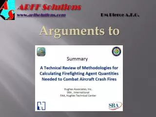ARFF Solutions arffsolutions DM Pierce A.F.O.