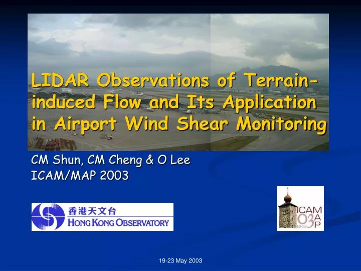lidar observations of terrain induced flow and its application in airport wind shear monitoring