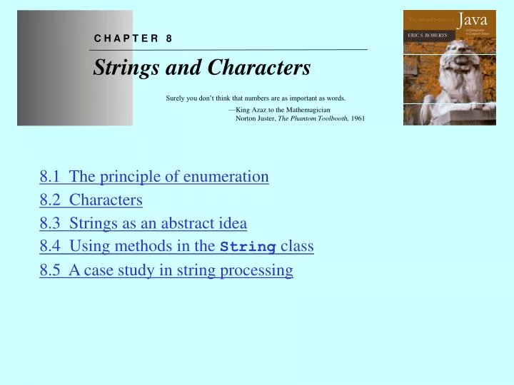 chapter 8 strings and characters