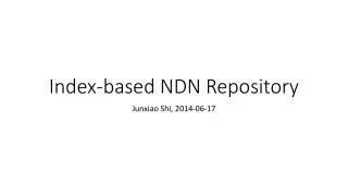 Index-based NDN Repository