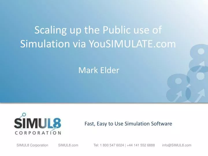 scaling up the public use of simulation via yousimulate com