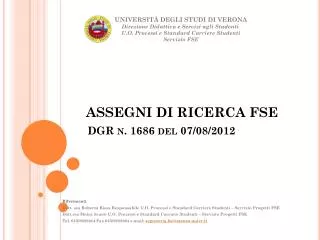 assegni di ricerca fse