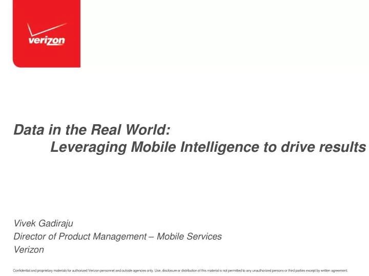 data in the real world leveraging mobile intelligence to drive results