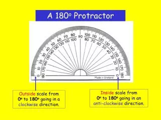 A 180 o Protractor