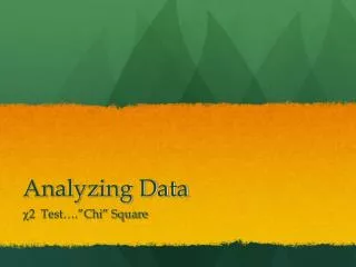 Analyzing Data