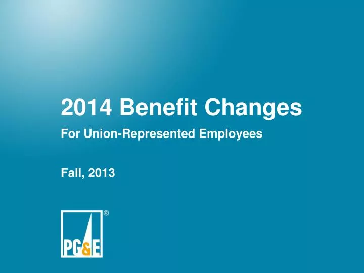 2014 benefit changes