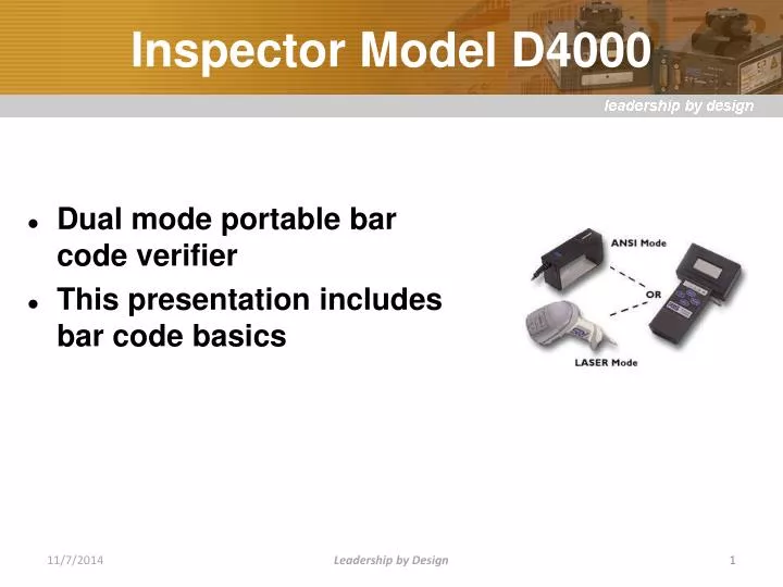 inspector model d4000