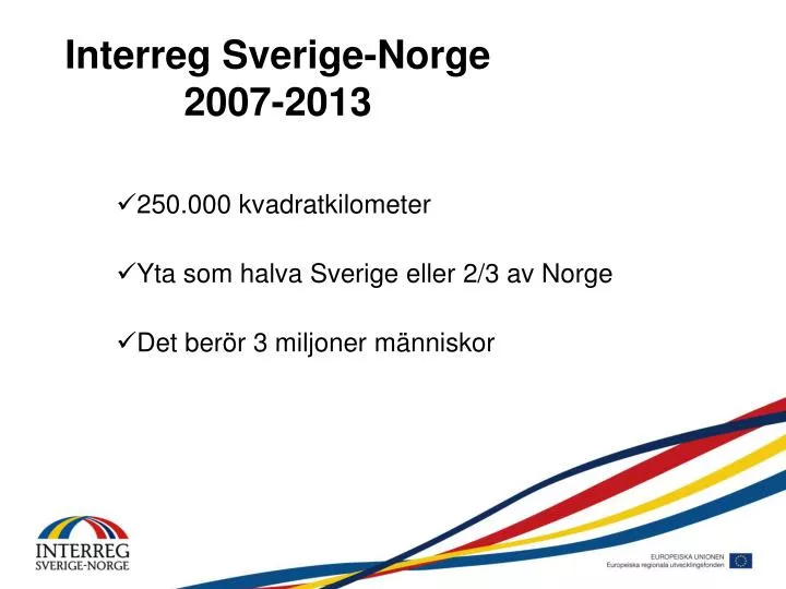 interreg sverige norge 2007 2013