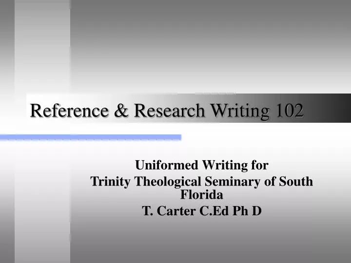 reference research writing 102