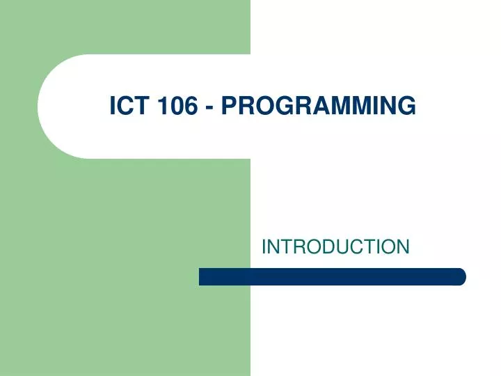 ict 106 programming