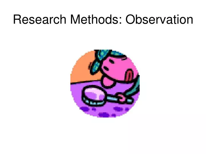 research methods observation