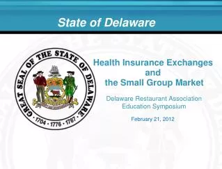 Health Insurance Exchanges and the Small Group Market