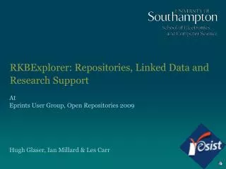 RKBExplorer: Repositories, Linked Data and Research Support