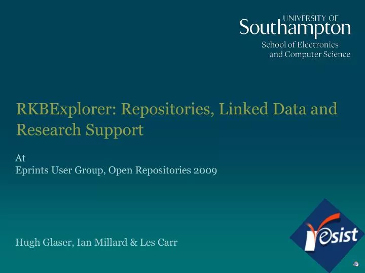 rkbexplorer repositories linked data and research support