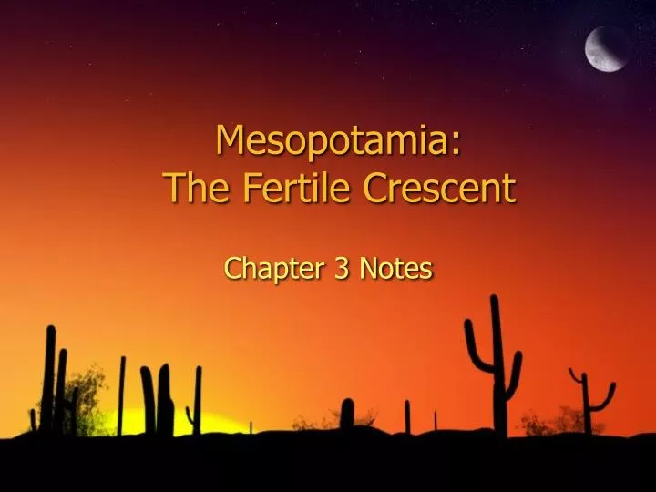 mesopotamia the fertile crescent