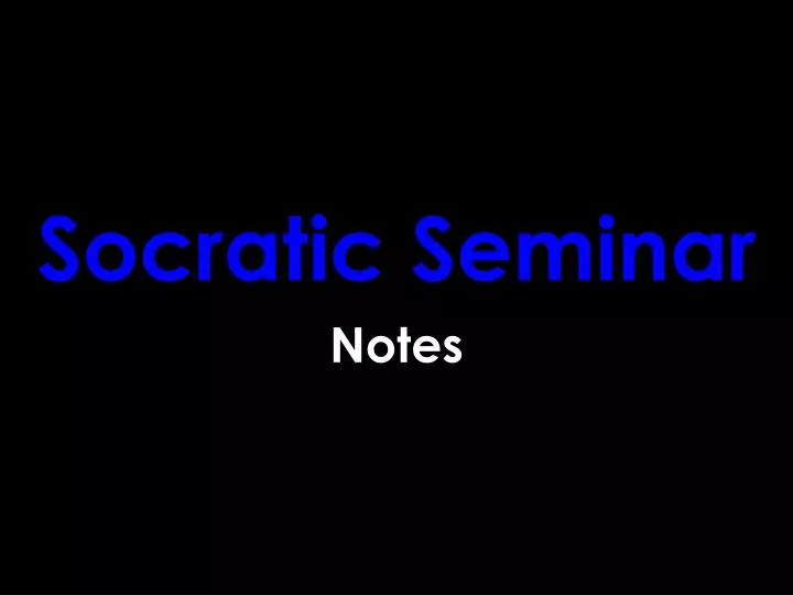 socratic seminar