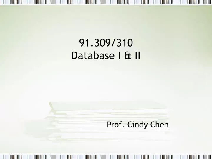 91 309 310 database i ii