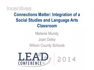 Connections Matter: Integration of a Social Studies and Language Arts Classroom
