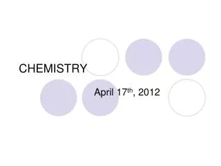 CHEMISTRY