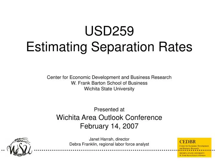 usd259 estimating separation rates
