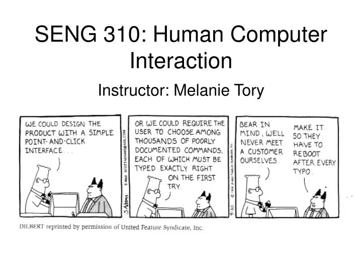 seng 310 human computer interaction