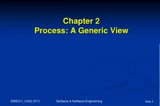 chapter 2 process a generic view
