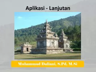aplikasi lanjutan