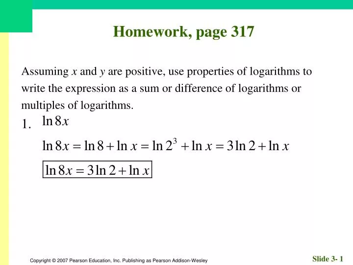 homework page 317