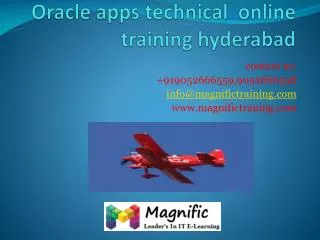 Oracle apps technical online training hyderabad