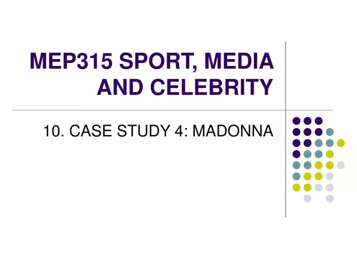 mep315 sport media and celebrity