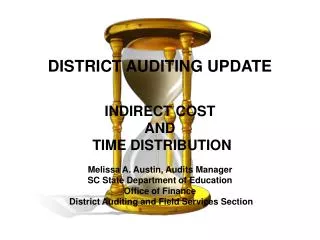 DISTRICT AUDITING UPDATE