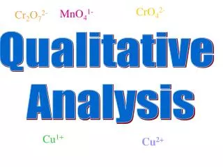 Qualitative Analysis