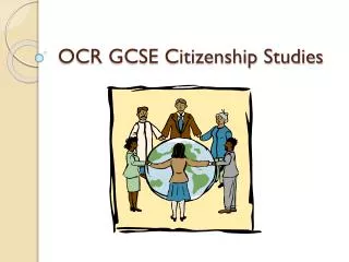 OCR GCSE Citizenship Studies
