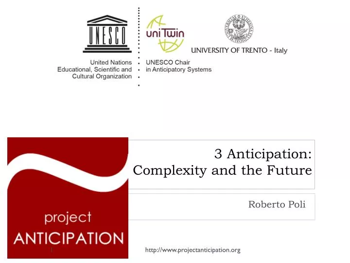 3 anticipation complexity and the future