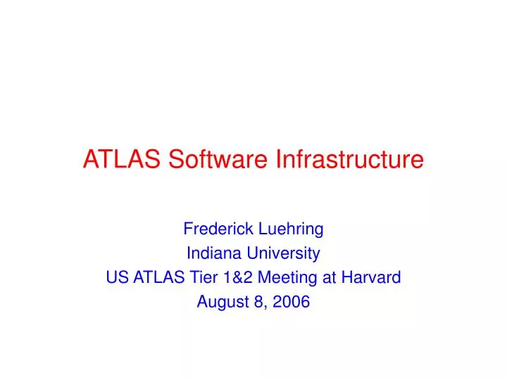 atlas software infrastructure