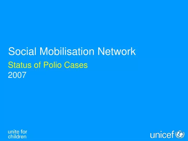 status of polio cases 2007