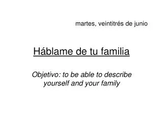 h blame de tu familia