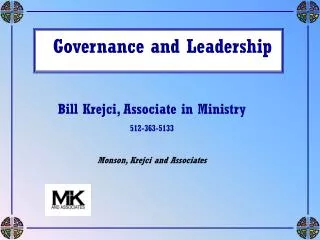 Governance and Leadership