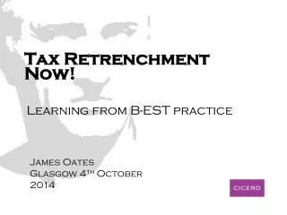 Tax Retrenchment Now!