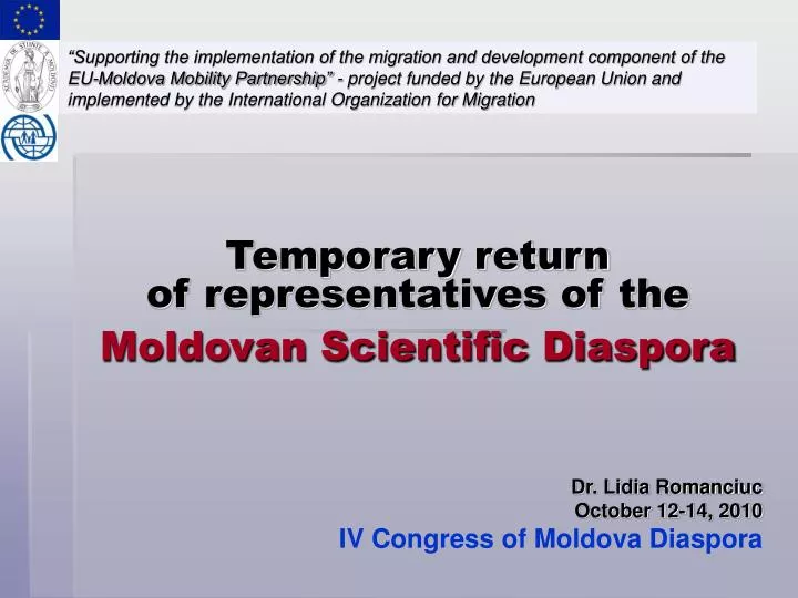 temporary return of representatives of the moldovan scientific diaspora
