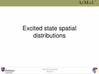 Excited state spatial distributions