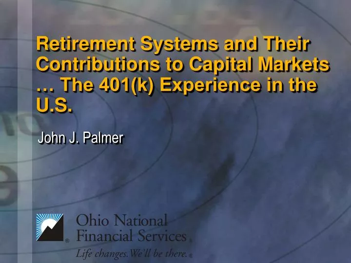 retirement systems and their contributions to capital markets the 401 k experience in the u s