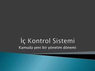 kontrol sistemi