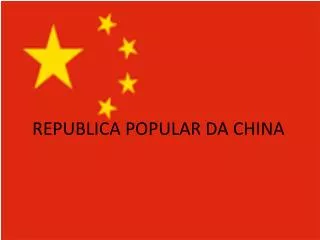 republica popular da china
